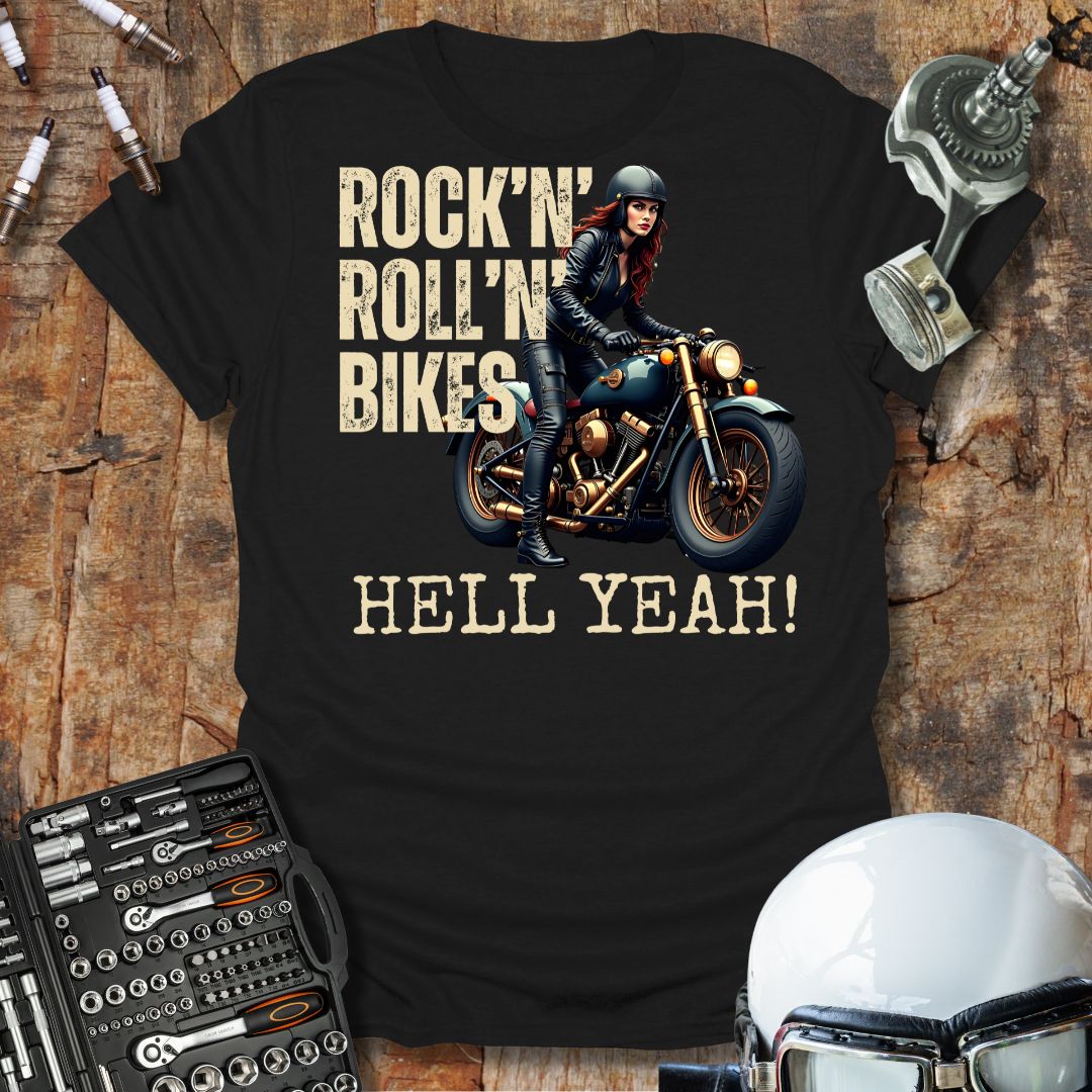 Rock'n'Roll'n'Bikes f T-Shirt