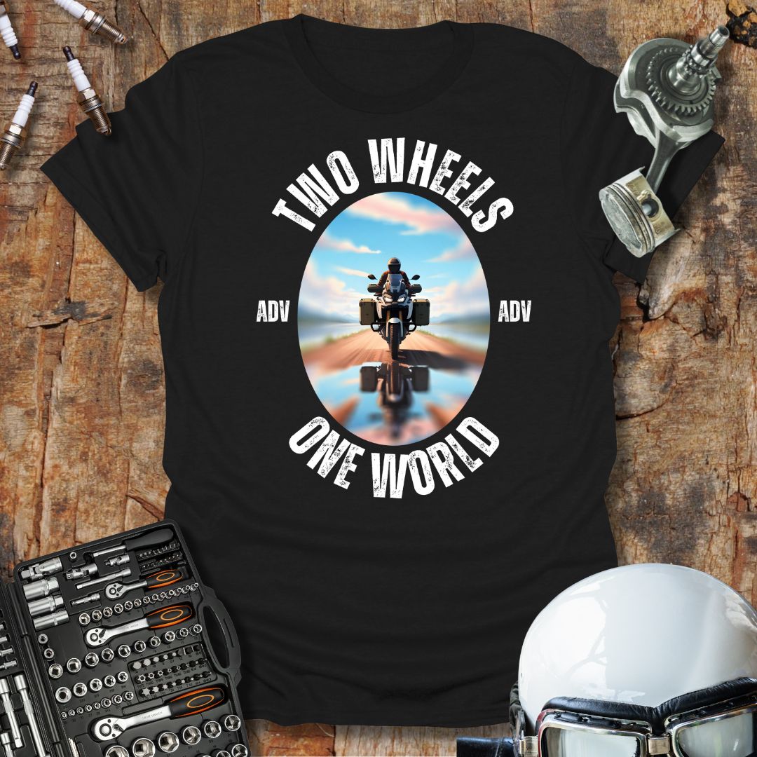 Two Wheels, One World ADV T-Shirt