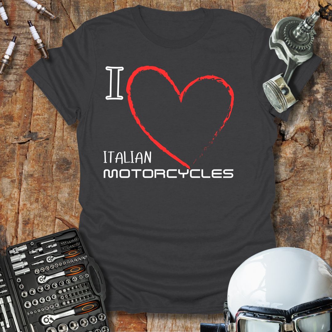 I Love Italian Motorcycles T-Shirt