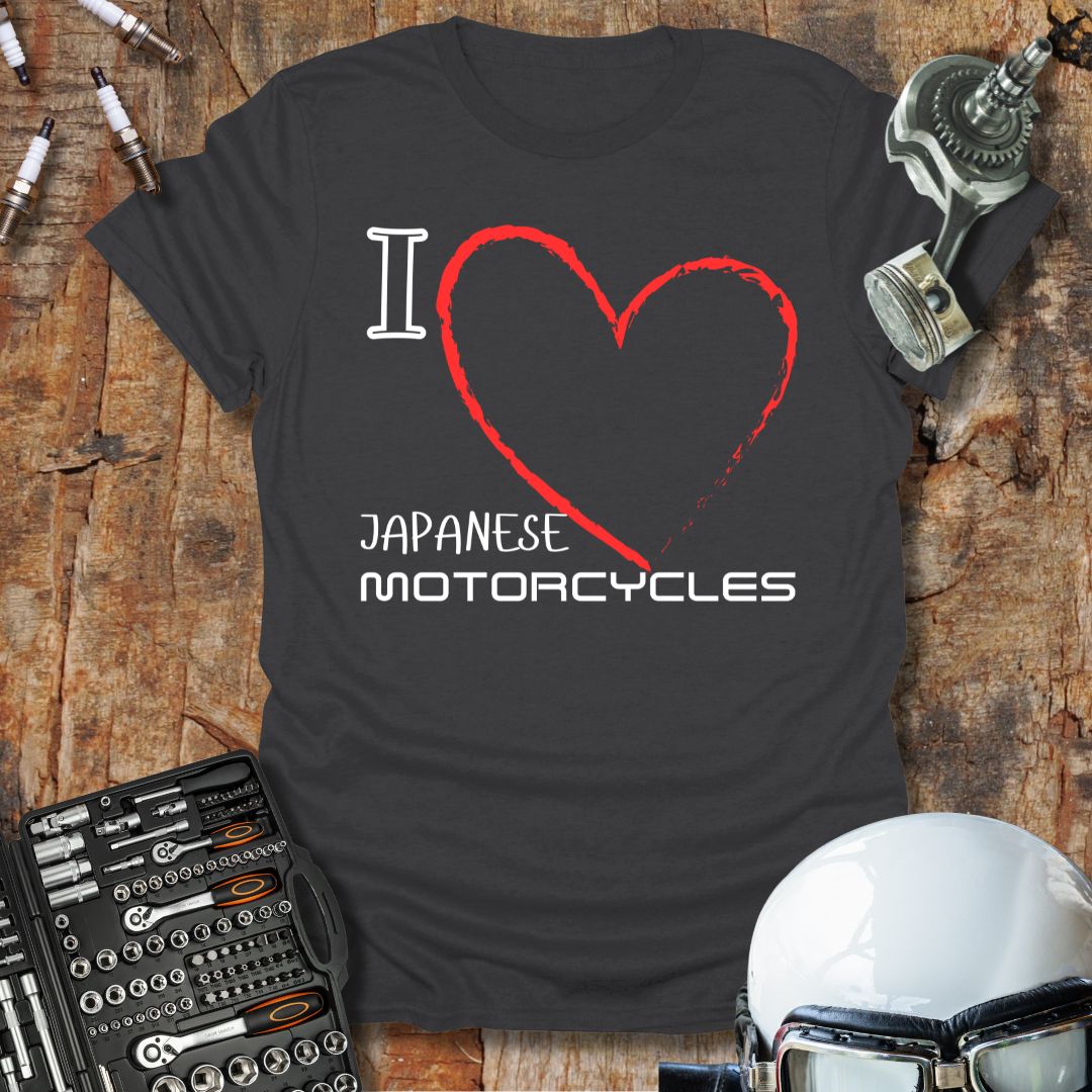 I Love Japanese Motorcycles T-Shirt