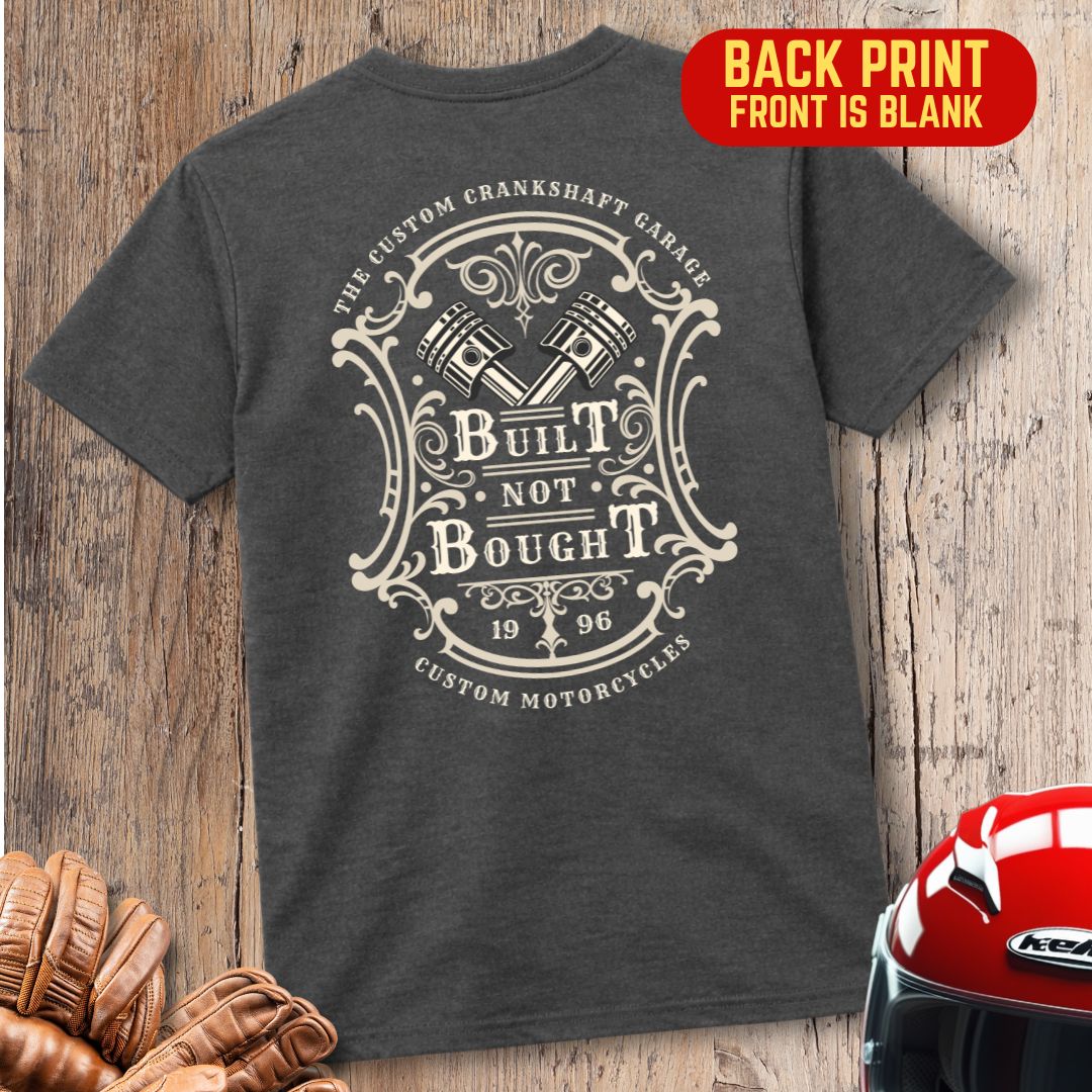 Custom Crankshaft Garage Back Print T-Shirt