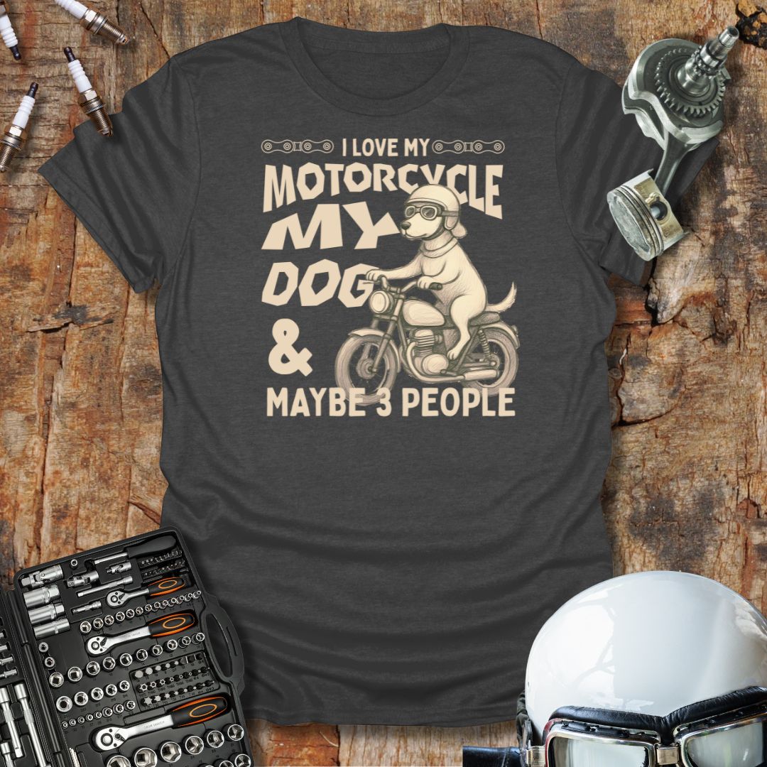 Motorcycle, Dog & 3 T-Shirt