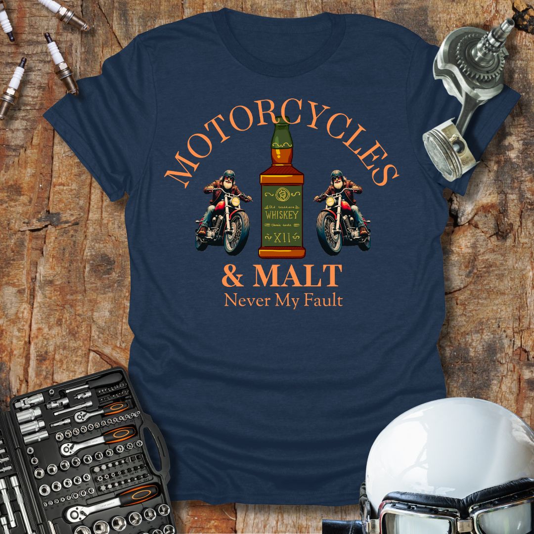 Motorcycles & Malt T-Shirt