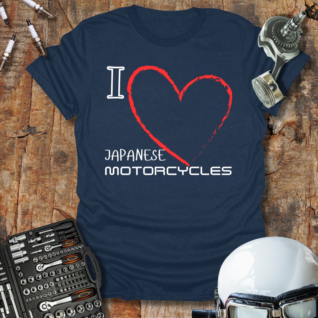 I Love Japanese Motorcycles T-Shirt