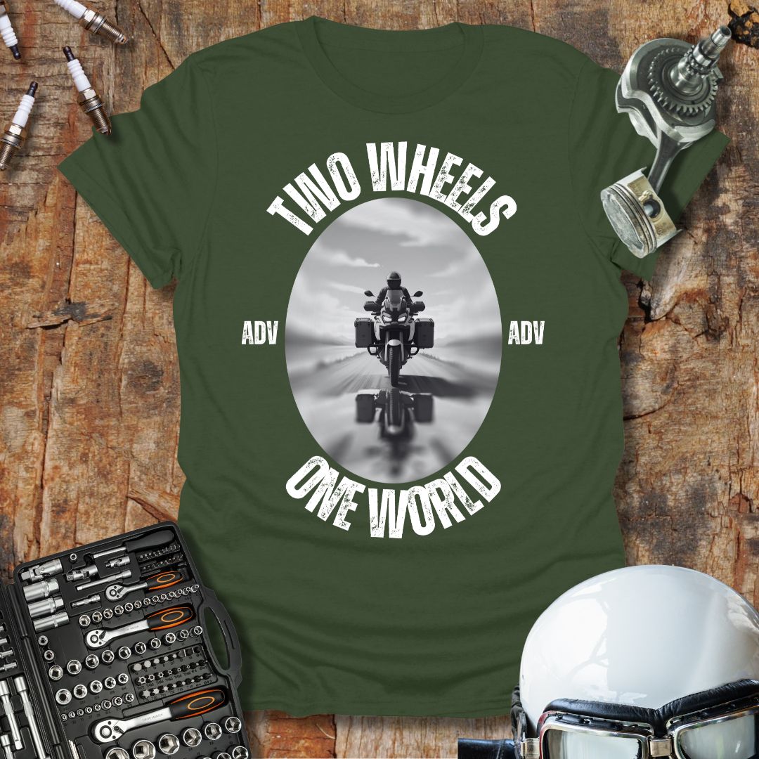 Two Wheels, One World T-Shirt