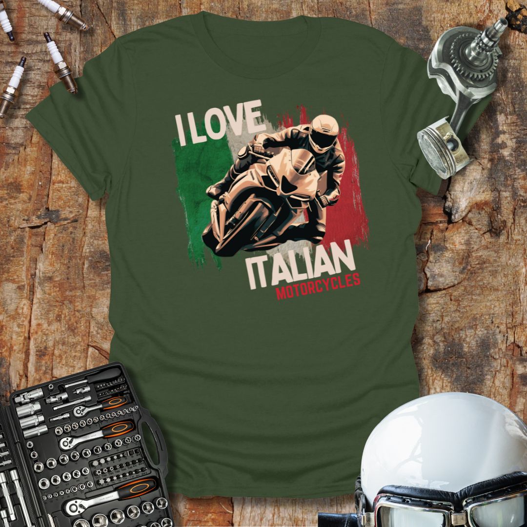 I Love Italian Bikes T-Shirt