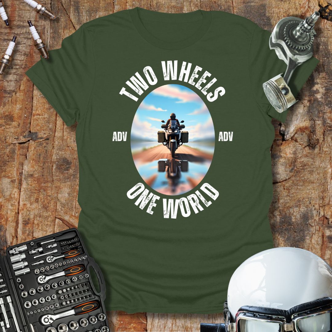 Two Wheels, One World ADV T-Shirt