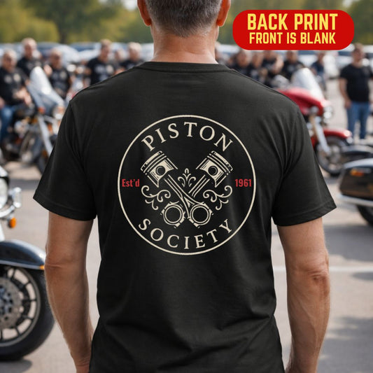 Piston Society Back Print T-Shirt