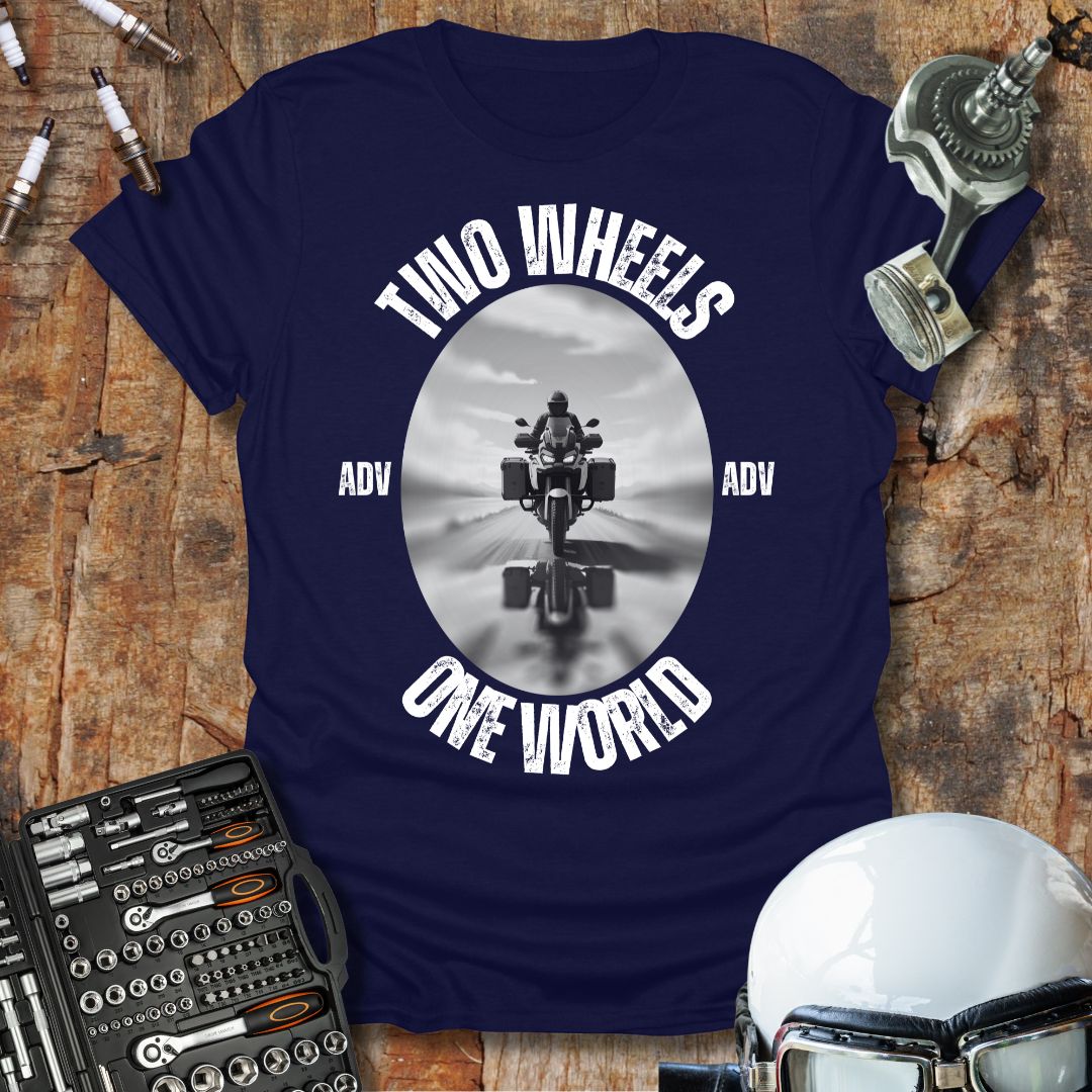 Two Wheels, One World T-Shirt