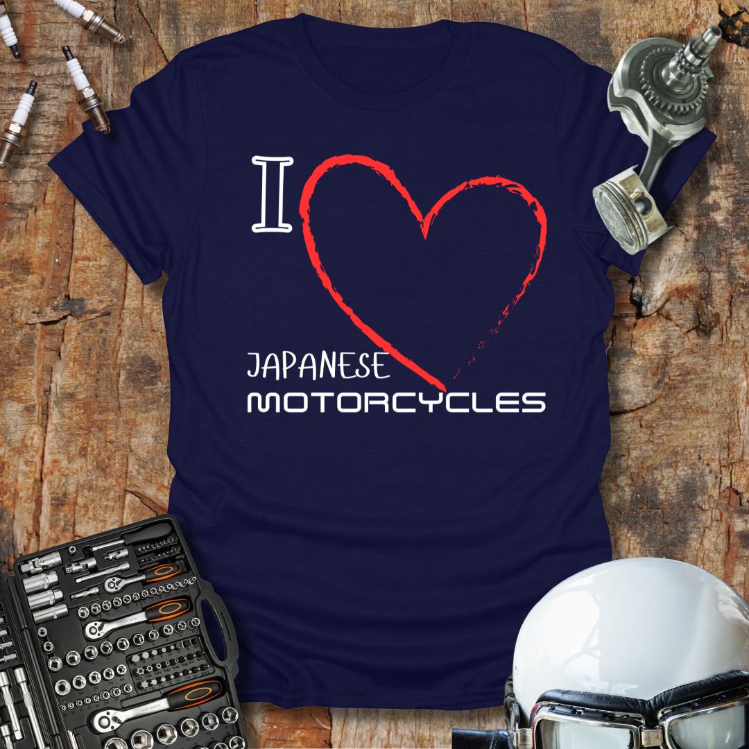 I Love Japanese Motorcycles T-Shirt
