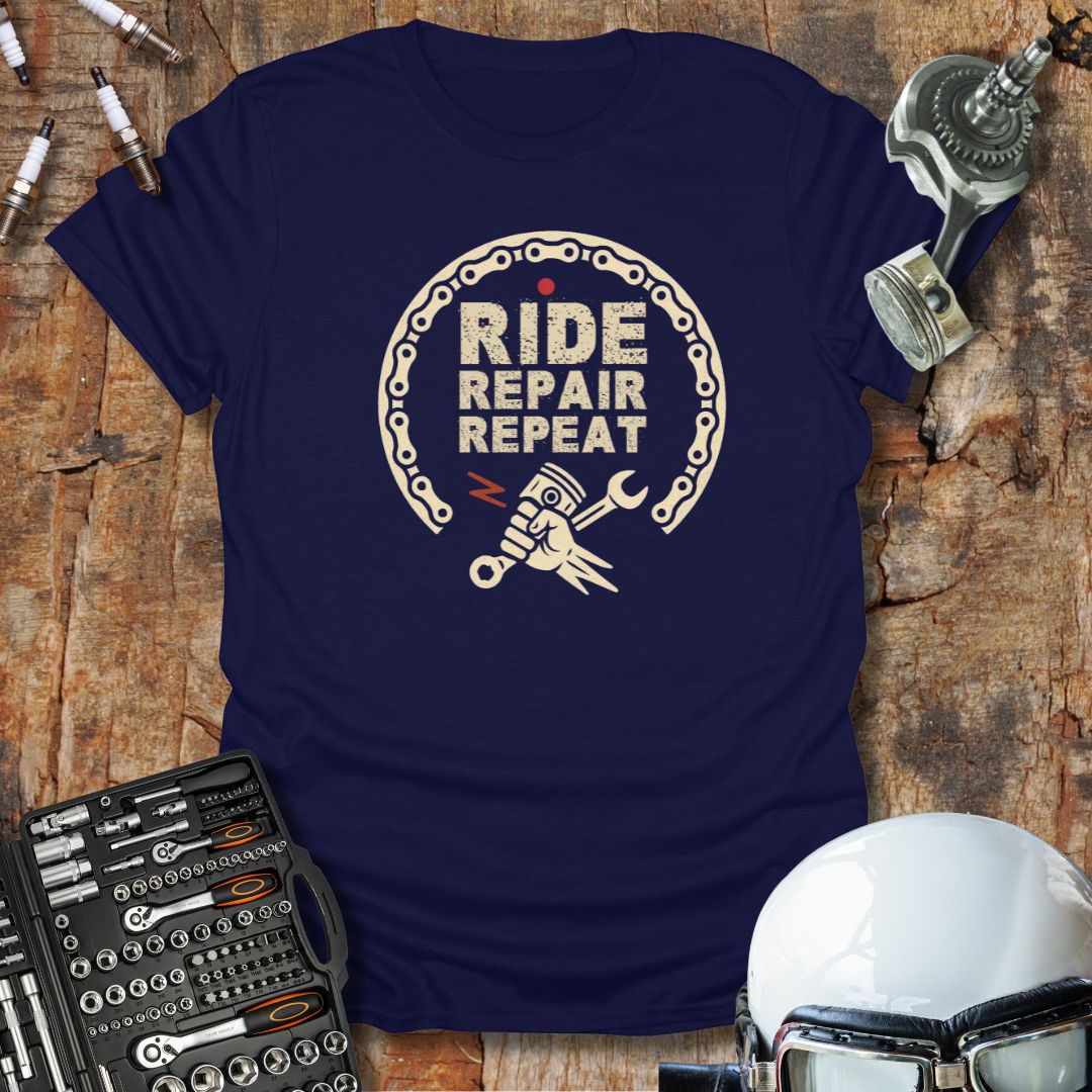 Ride, Repair, Repeat T-Shirt