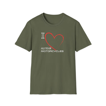 I Love Austrian Motorcycles T-Shirt