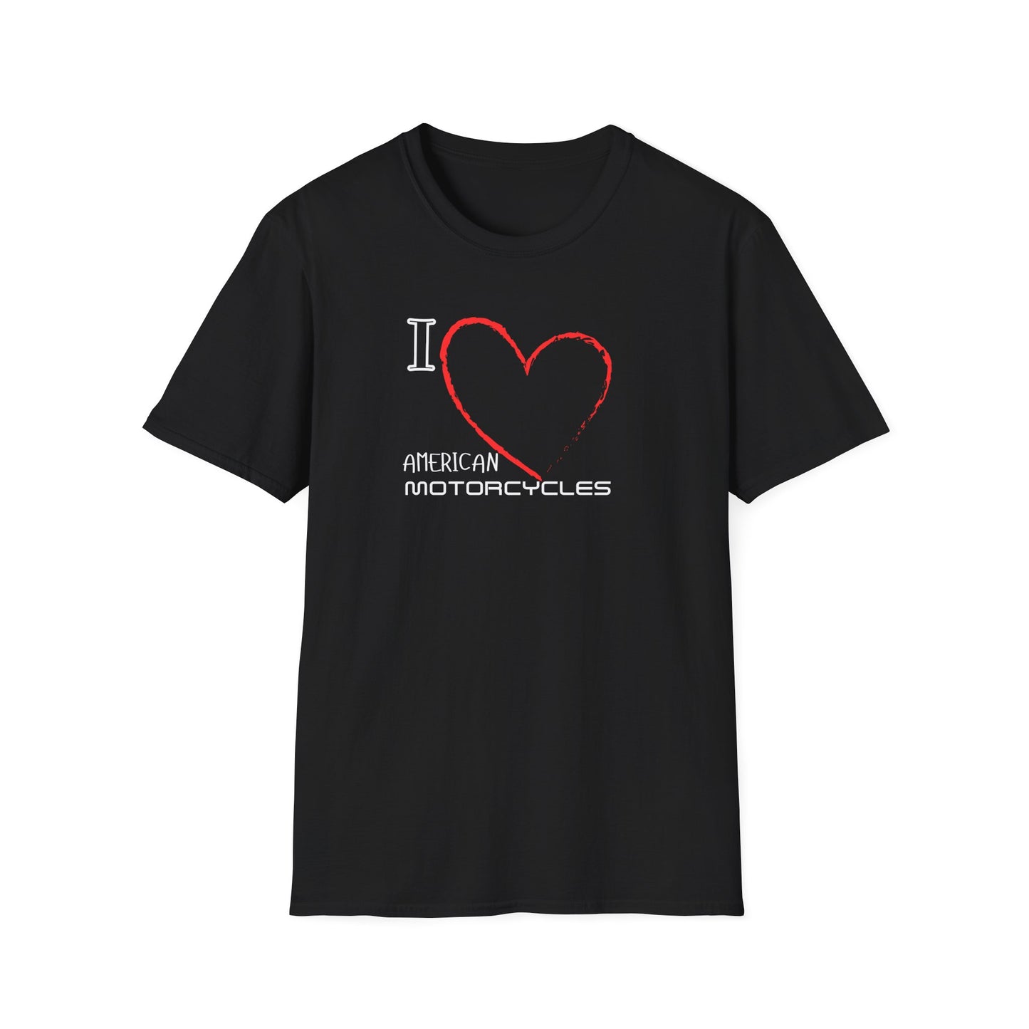 I Love American Motorcycles T-Shirt