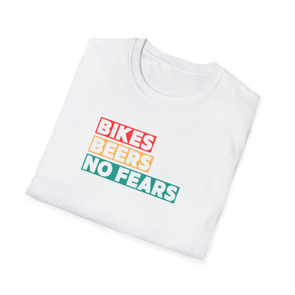 Bikes Beers No Fears (Txt) T-Shirt