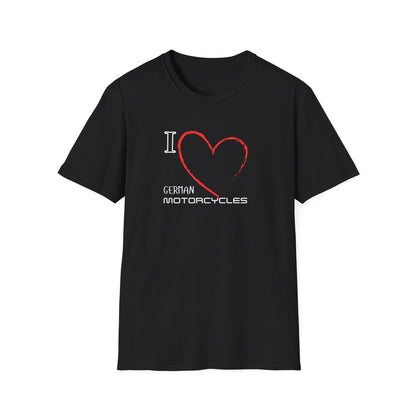 I Love German Motorcycles T-Shirt