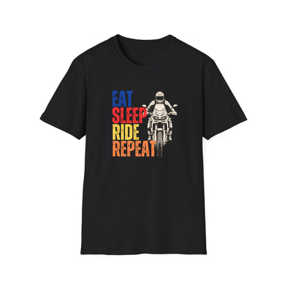 Eat Sleep Ride Repeat adv T-Shirt