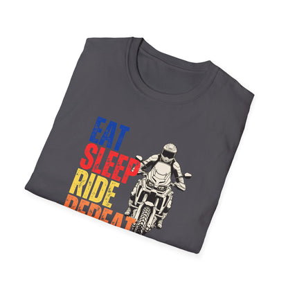 Eat Sleep Ride Repeat adv T-Shirt