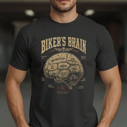 Biker's Brain (Garage Edition) T-Shirt