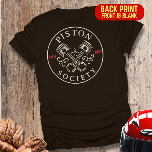 Piston Society Back Print T-Shirt