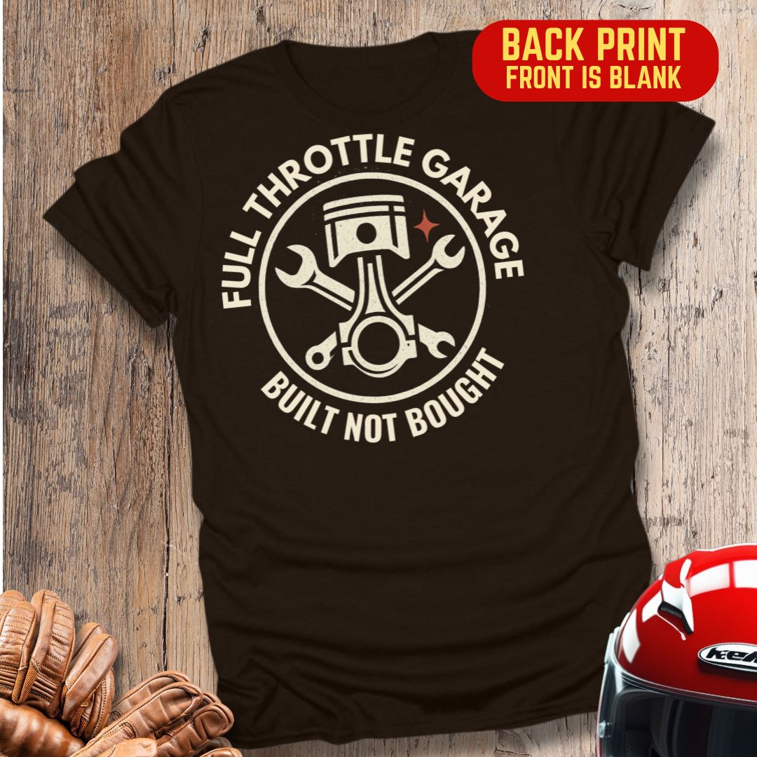 Full Throttle Garage Back Print T-Shirt