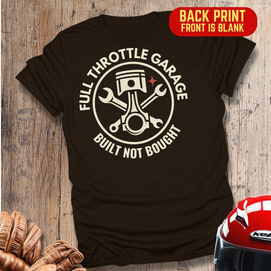 Full Throttle Garage Back Print T-Shirt