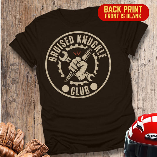 Bruised Knuckle Club Back Print T-Shirt
