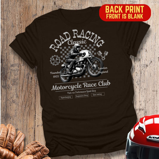 Classic Bike Club Back Print T-Shirt