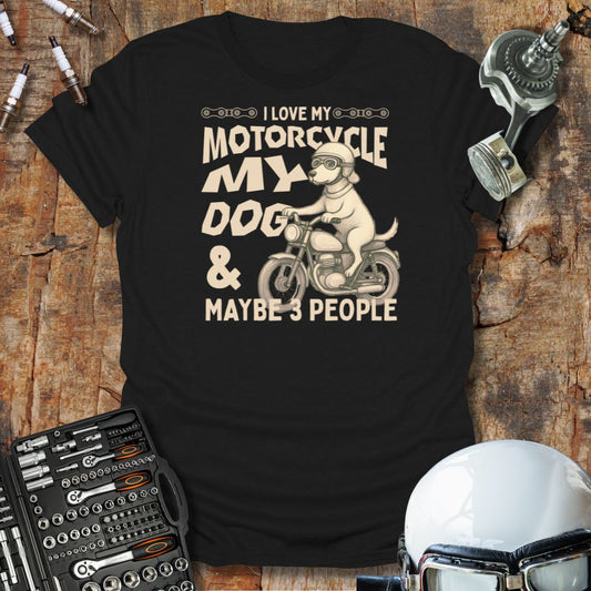Motorcycle, Dog & 3 T-Shirt