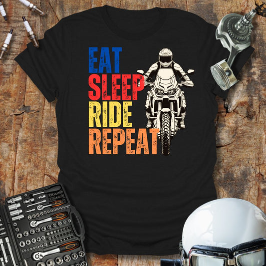 Eat Sleep Ride Repeat adv T-Shirt
