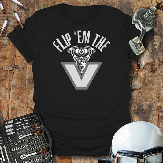 Flip 'Em The V T-Shirt