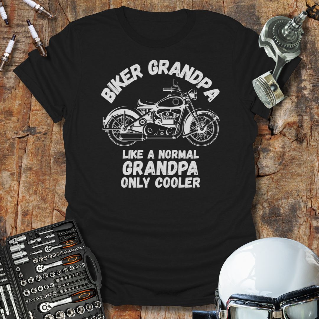 Biker Grandpa Only Cooler T-Shirt