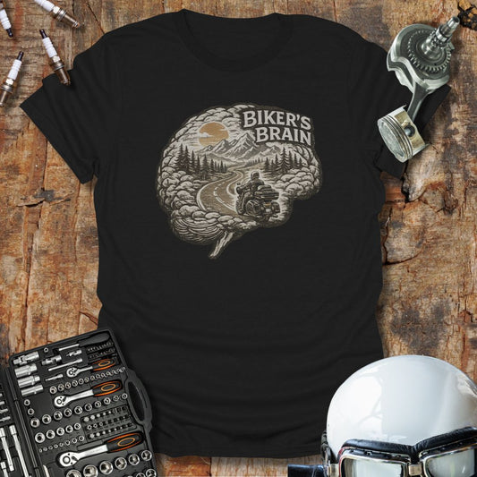 Biker's Brain (Garage Edition) T-Shirt