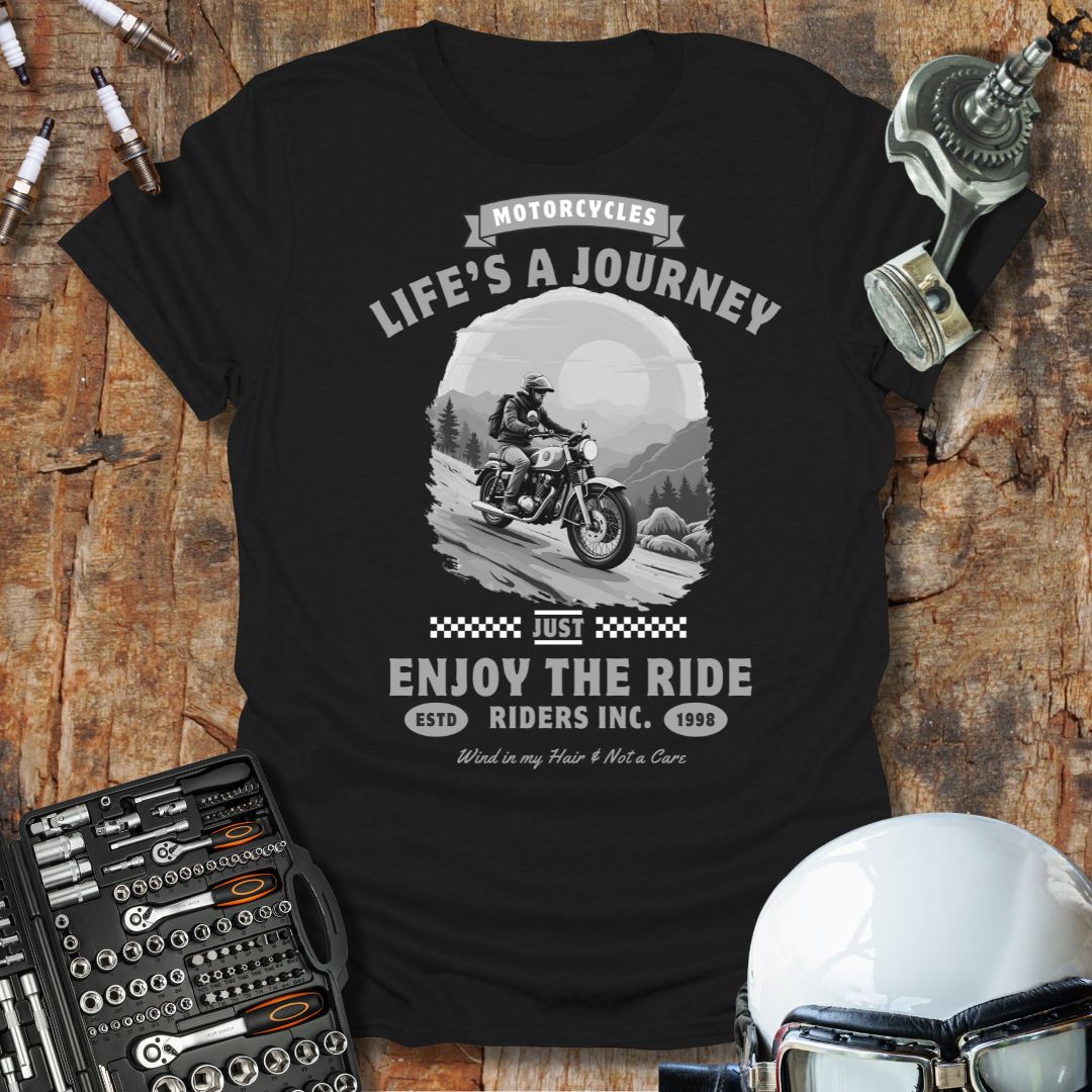 Life Is A Journey b/w T-Shirt