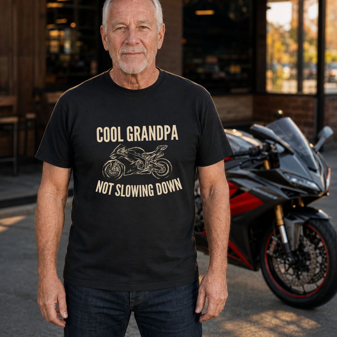 Cool Grandpa Not Slowing Down T-Shirt