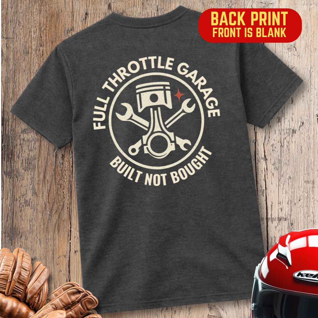 Full Throttle Garage Back Print T-Shirt