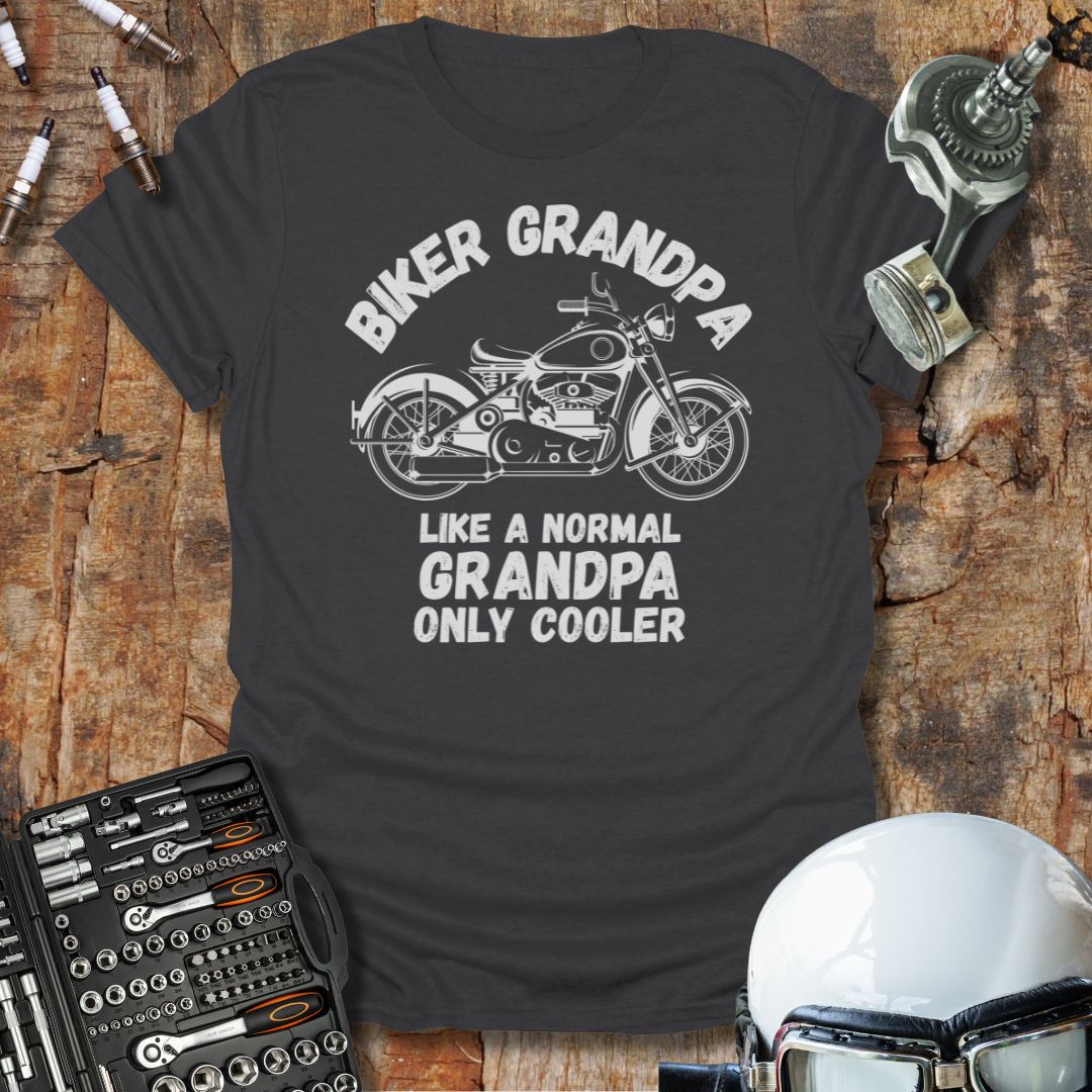 Biker Grandpa Only Cooler T-Shirt