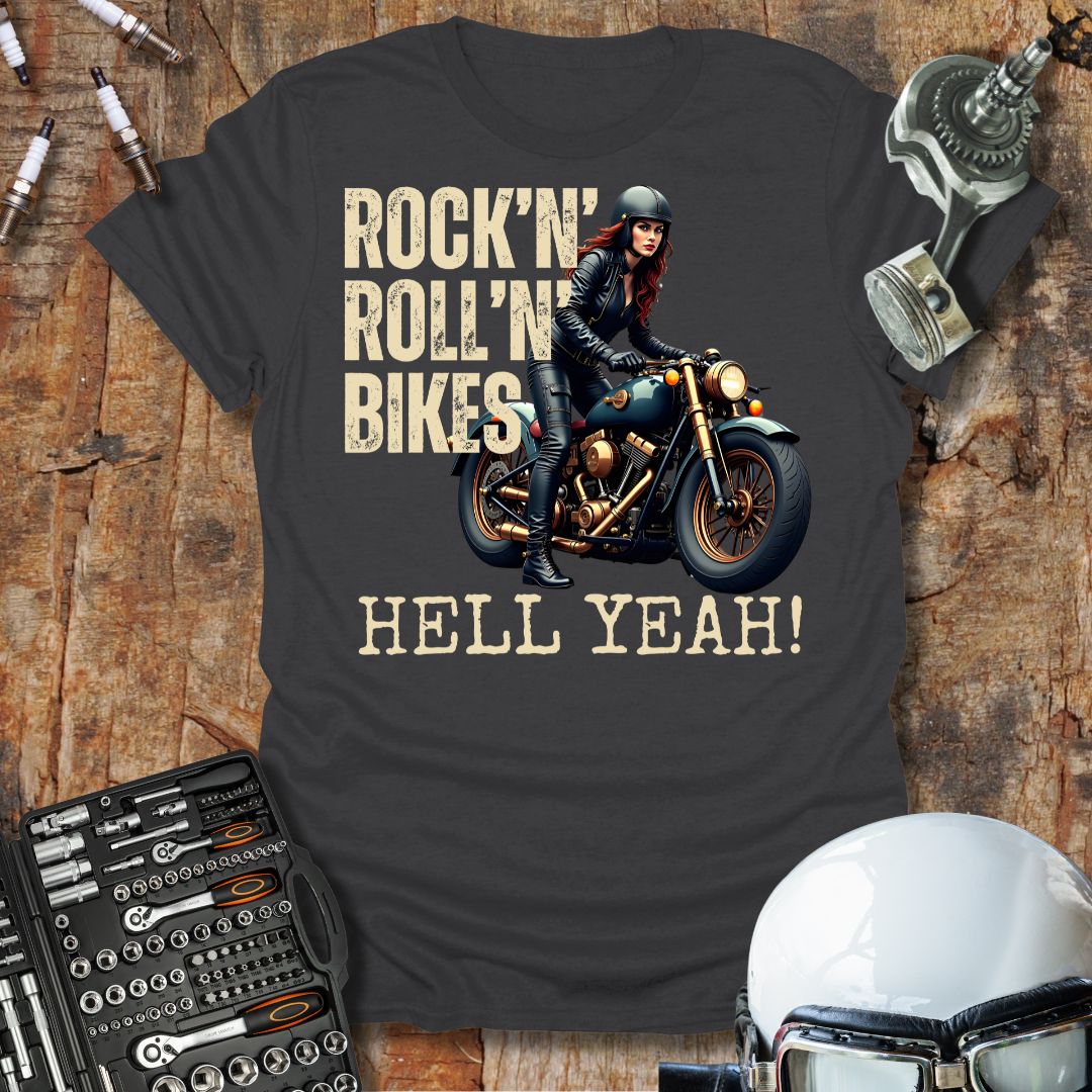 Rock'n'Roll'n'Bikes f T-Shirt