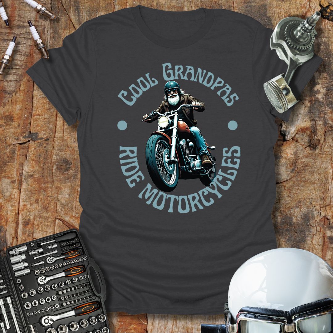 Cool Grandpas Ride Bikes T-Shirt