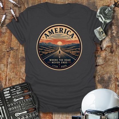 Where the Road Never Ends T-Shirt