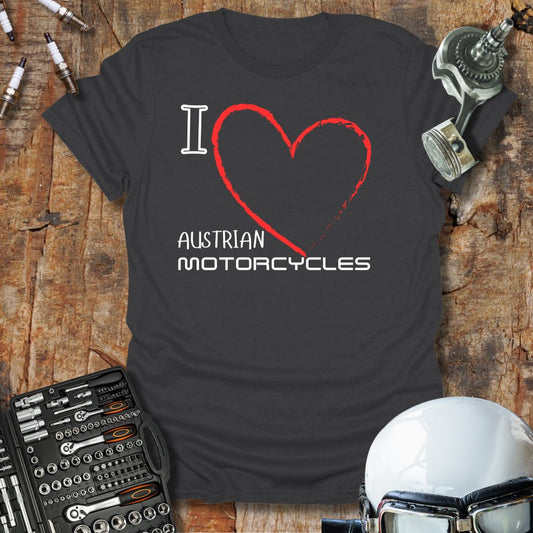 I Love Austrian Motorcycles T-Shirt