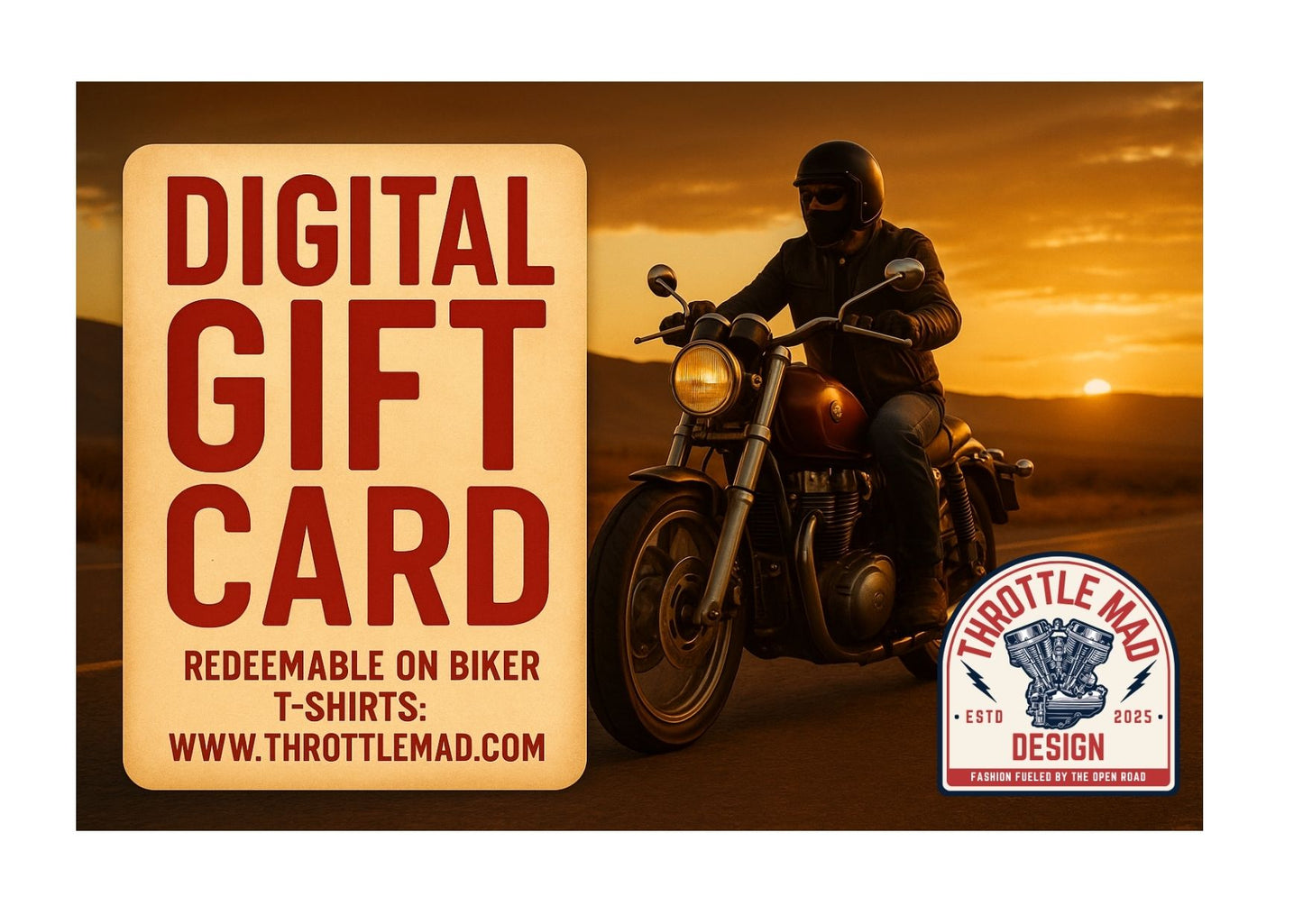 Throttle Mad Design Gift Card