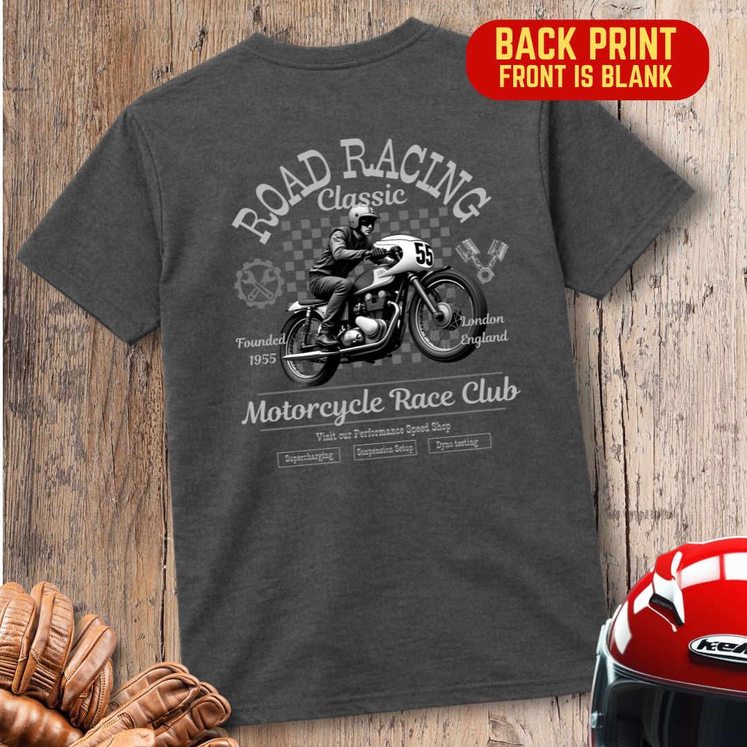 Classic Bike Club Back Print T-Shirt