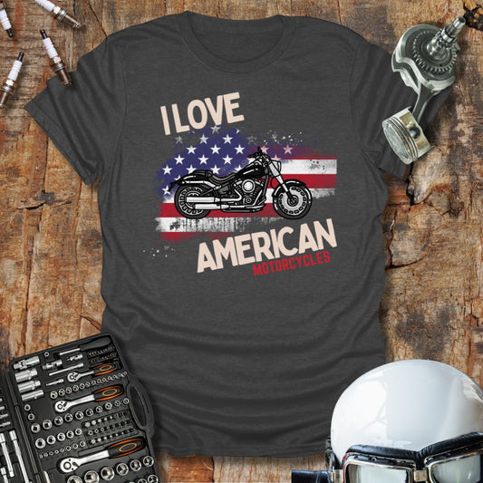 I Love American Bikes T-Shirt