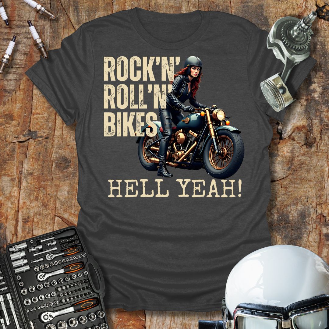Rock'n'Roll'n'Bikes f T-Shirt