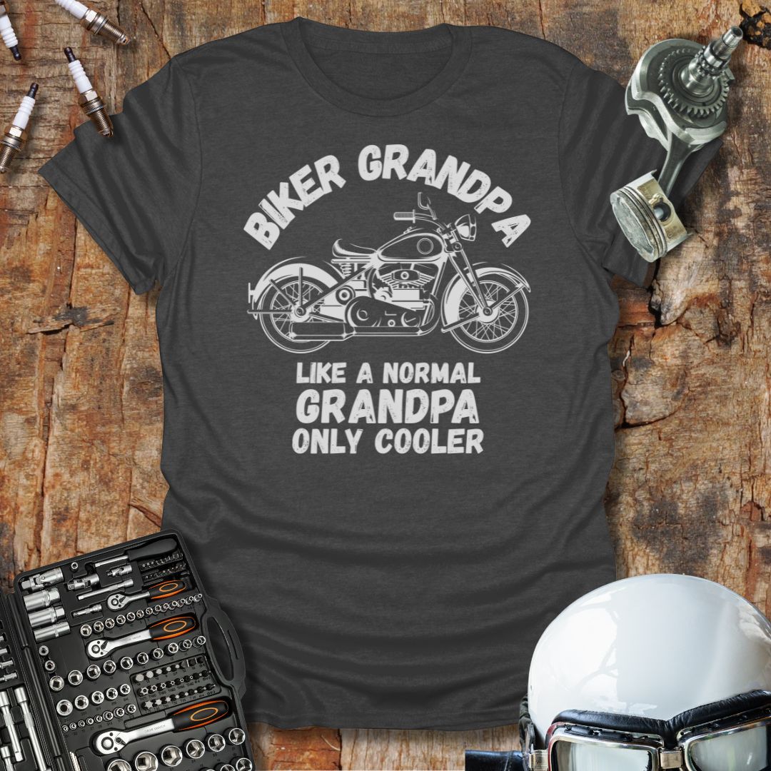 Biker Grandpa Only Cooler T-Shirt