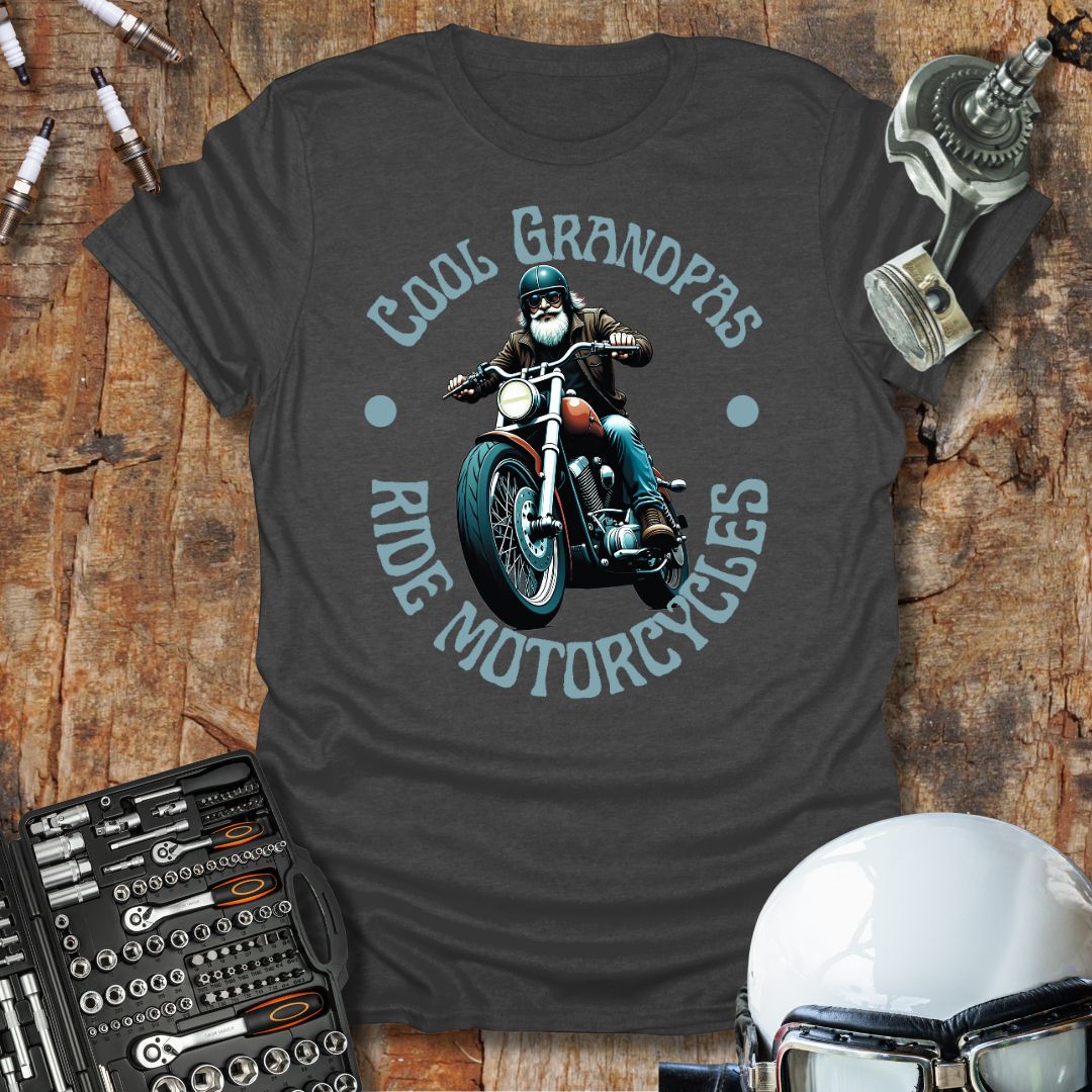 Cool Grandpas Ride Bikes T-Shirt