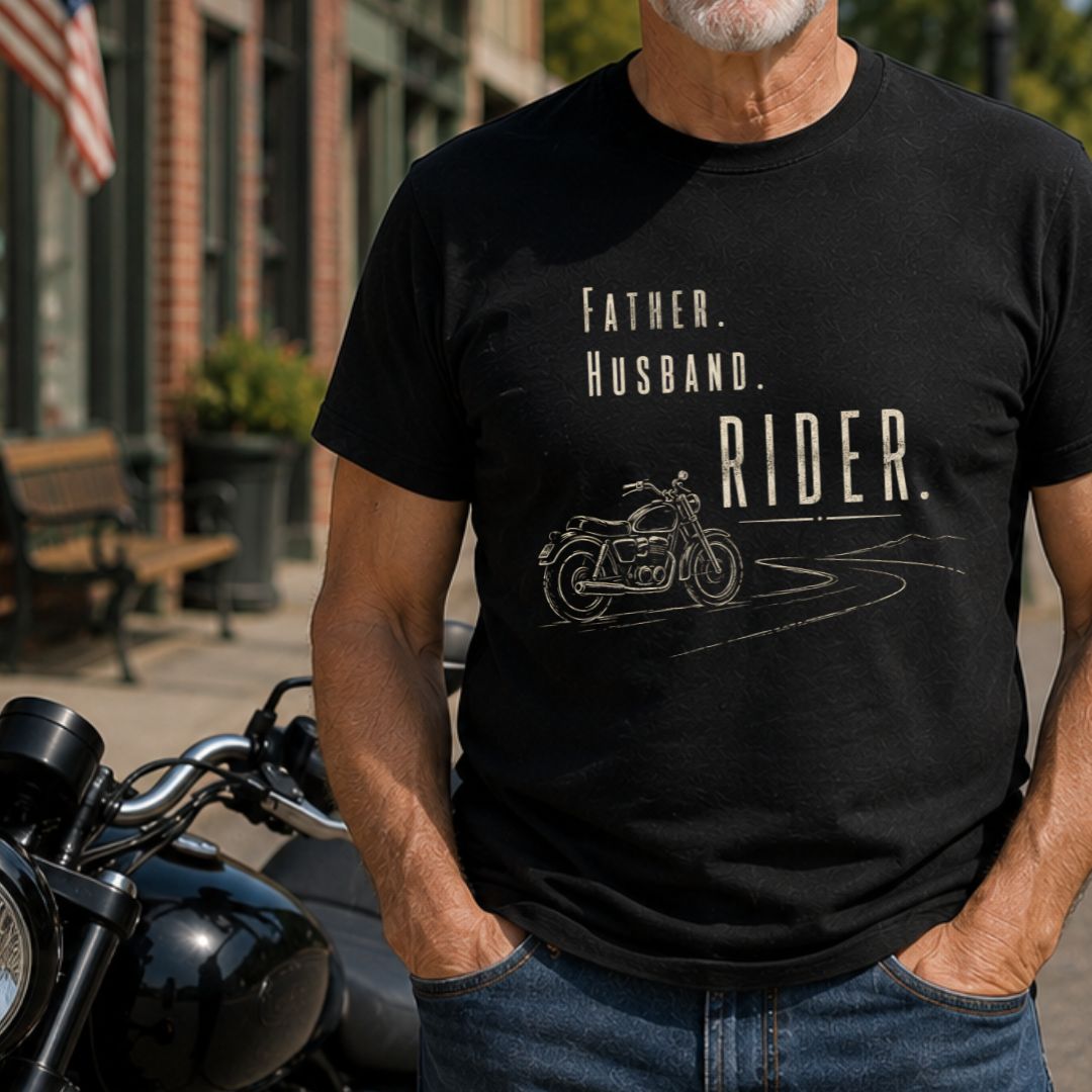 Father Husband Rider T-Shirt