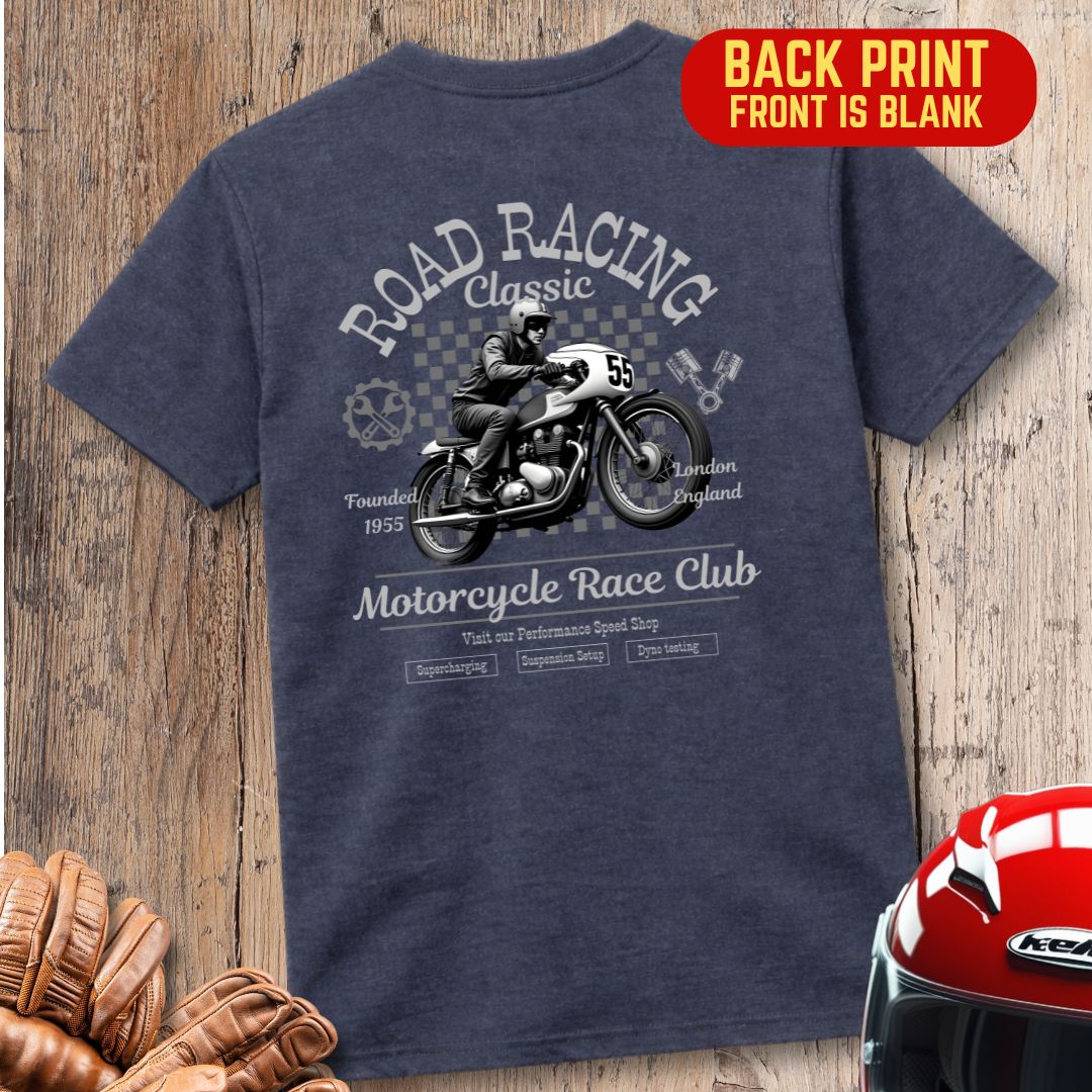 Classic Bike Club Back Print T-Shirt