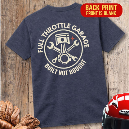 Full Throttle Garage Back Print T-Shirt