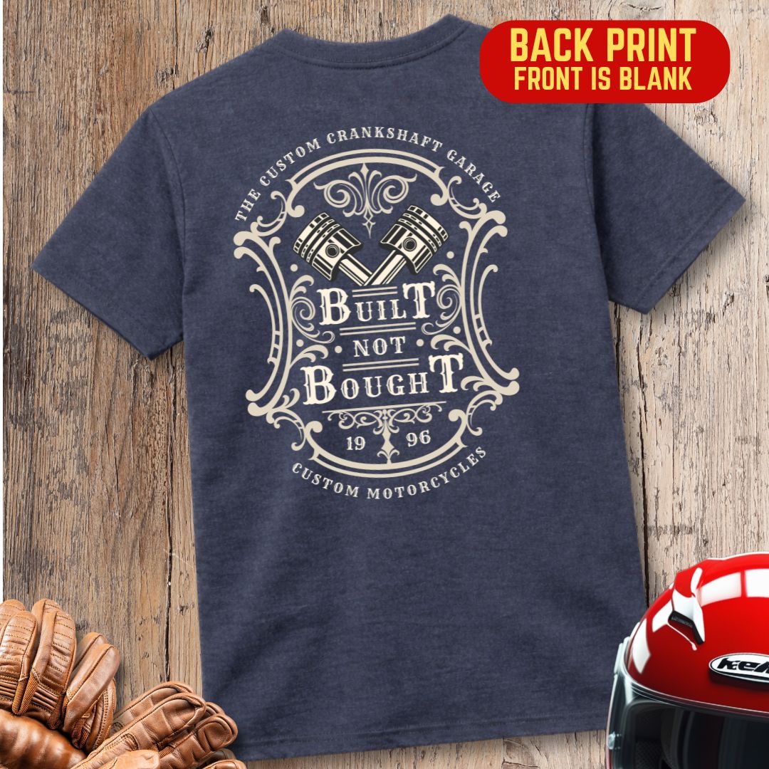 Custom Crankshaft Garage Back Print T-Shirt